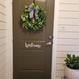 Wall decor welcome vinyl